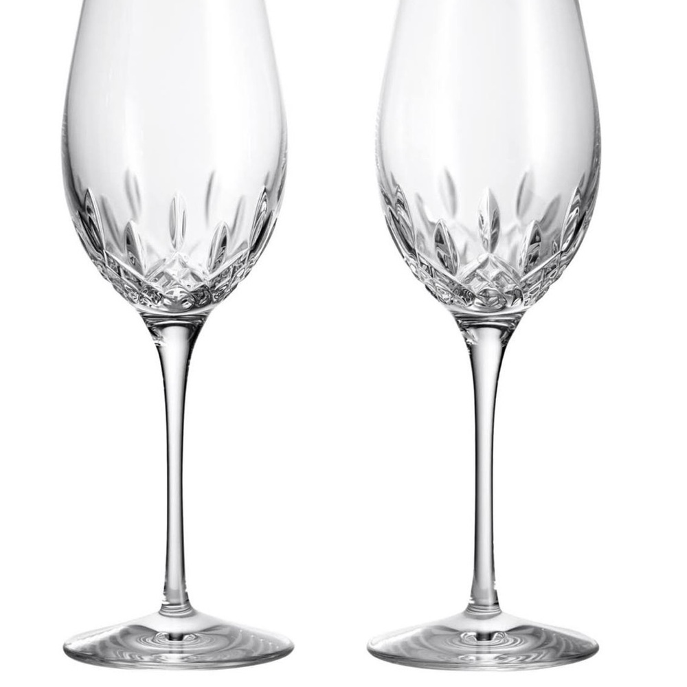 Lismore Waterford white wine glasses